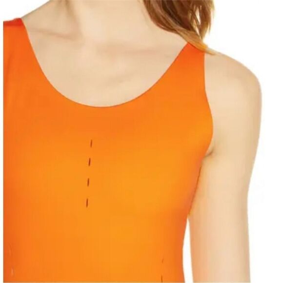 Nike Dri-FIT Yellow Orange Romper Training Bodysuit - Picture 3 of 9